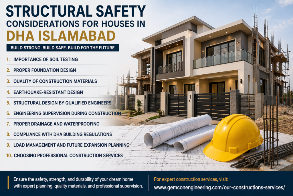 Structural Safety for Houses in DHA Islamabad