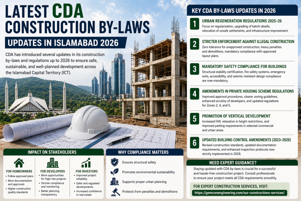 CDA Construction By-Laws Updates 2026 Islamabad Guide